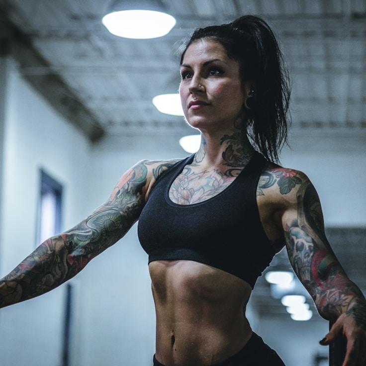 Weight training area with free weights and machines